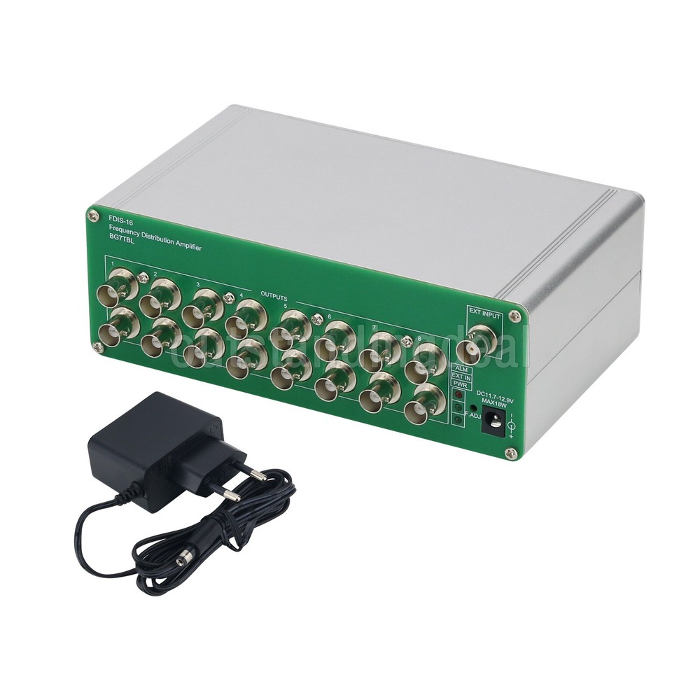 100M Sine Wave Frequency Distributor 16CH Output Frequency Divider Distribution/