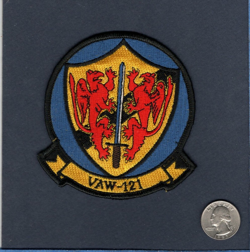 Original VAW-121 BLUETAILS US NAVY Grumman  E-2C E-2 HAWKEYE Squadron Patch
