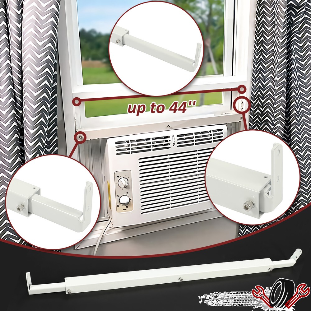 For Most Windows AC Window Bracket Air Conditioner Support Window Guard 130lbs