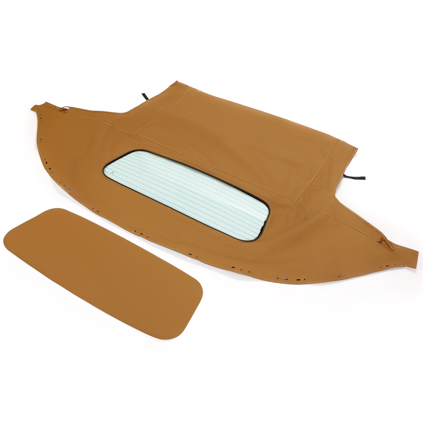 HECASA Tan Convertible Soft Top For Mazda Miata 90-97 99-05 with Glass Window