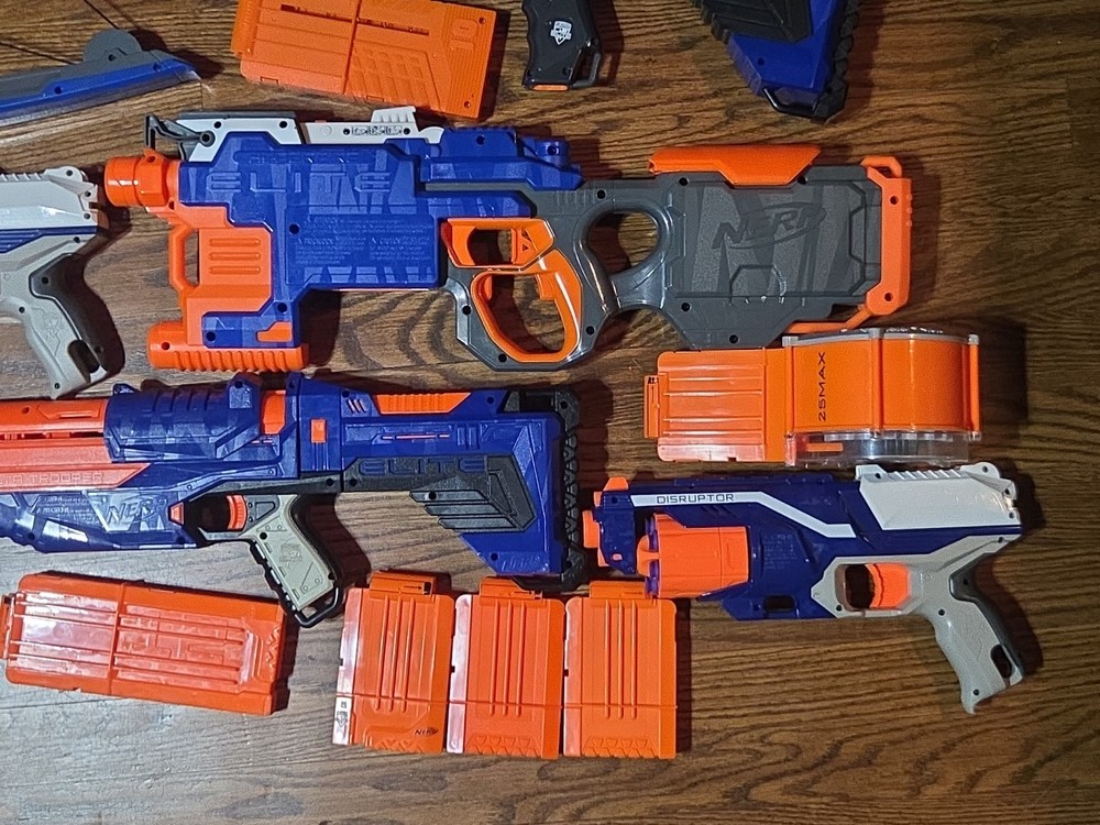 Six Nerf Elite Blasters, Hyperfire Stratobow Rampage And More