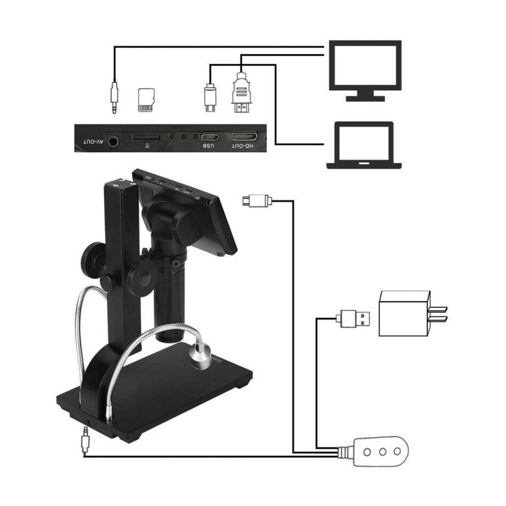 Digital Microscope Wireless Remote Control Up to 560