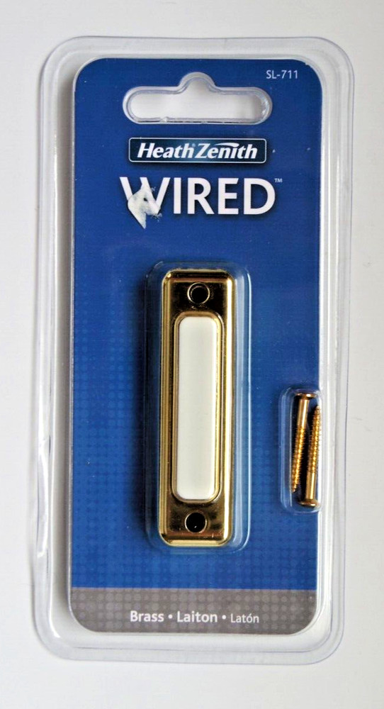 Brass Push Button Door Bell Wired Button #SL-711