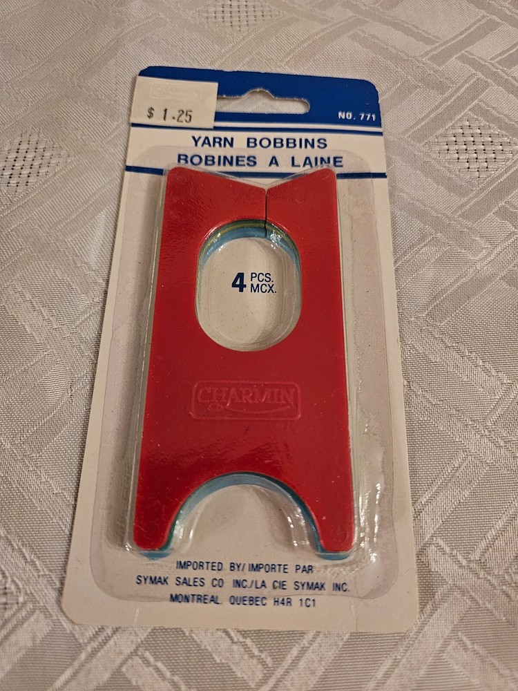 Vintage Yarn Bobbins 4 in package  never opened