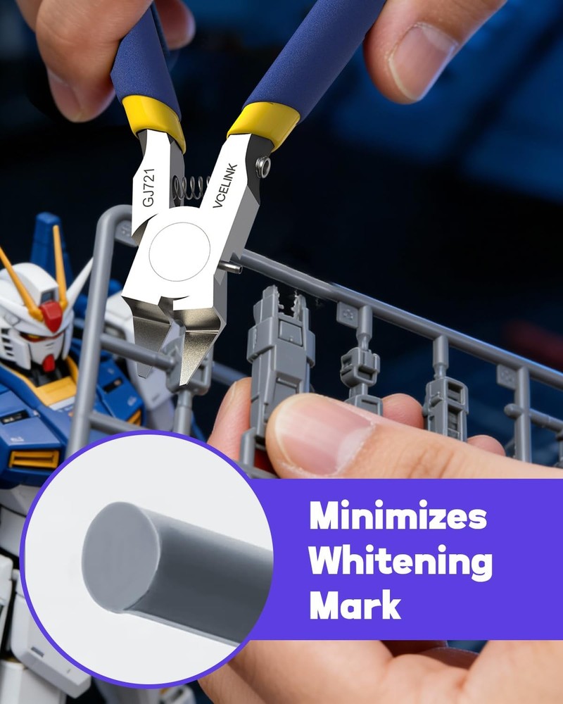 Model Nipper, 4.7 inch Ultra-Thin Single Blade Model Tools for Beginners, Spr...