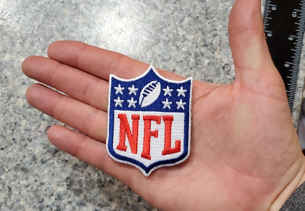 1990s Era NFL Logo Patch. Embroidered. Iron On. 3"x 2.25"