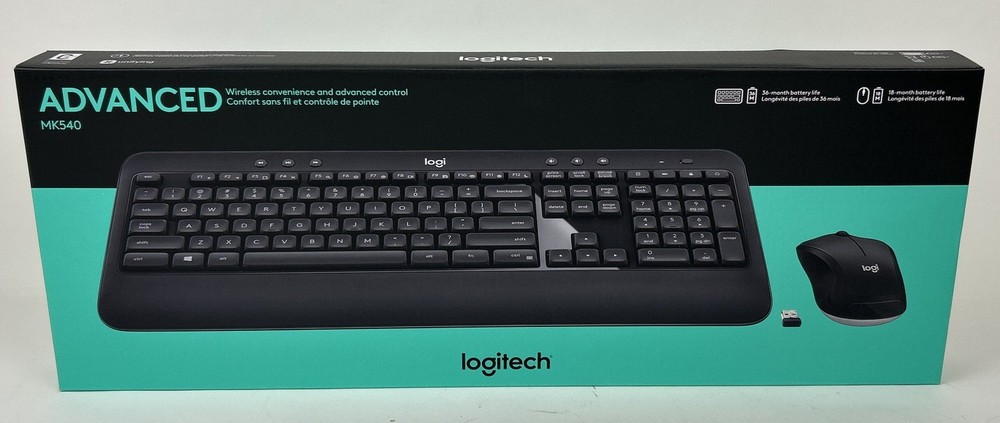 Logitech Advanced MK540 Keyboard Mouse Combo New
