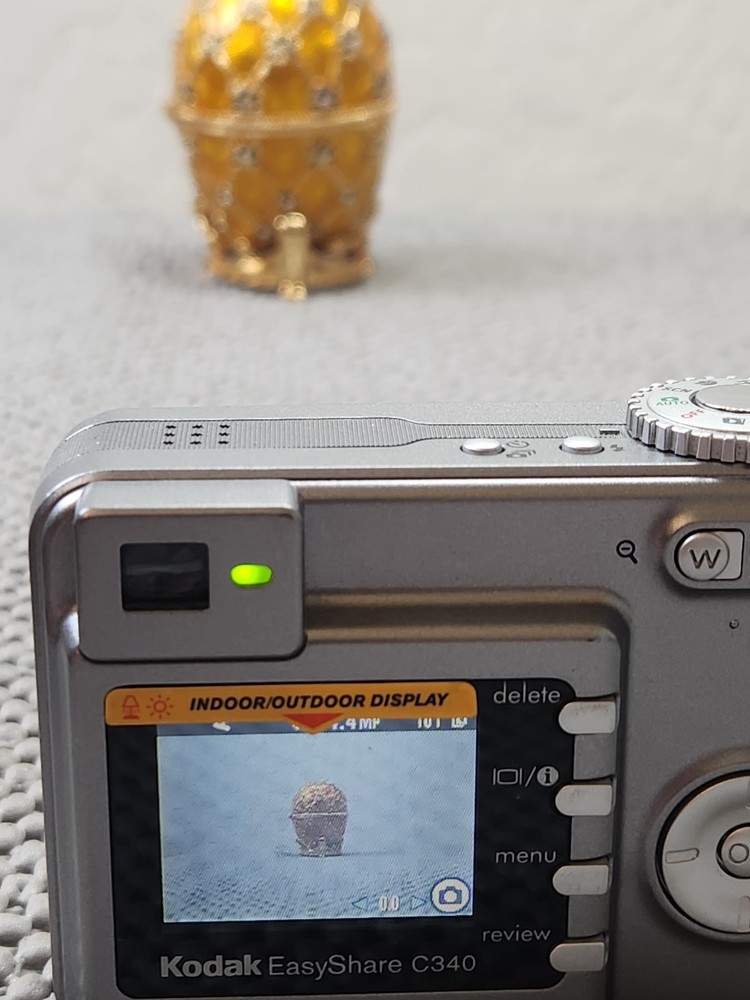 Kodak EasyShare C340 5.0MP Digital Camera - Silver Bundle Good Condition Tested