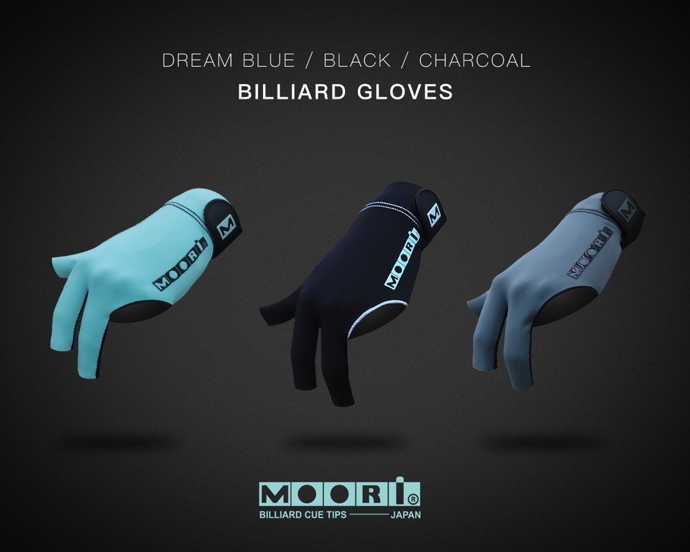 Moori Pool Cue Glove / BLACK/MEDIUM