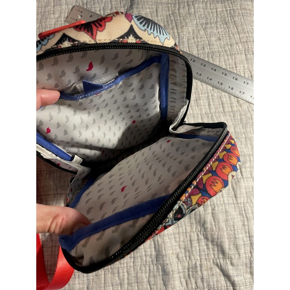Boho Sling Bag | Multicolor Tribal Geometric | Adjustable Strap | Travel | EUC