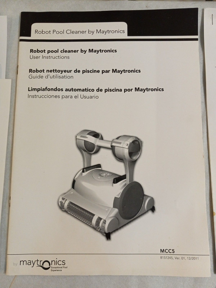 MAYTRONICS MCC5 Robot Pool Cleaner USER & SAFETY INSTRUCTIONS