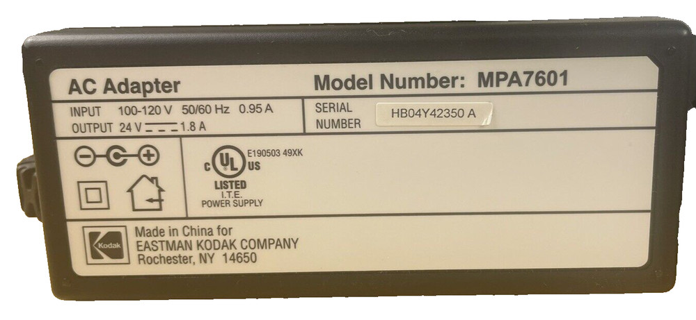 Kodak Easy Share Printer Dock with AC Adapter