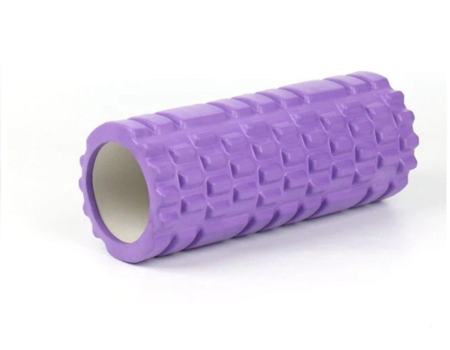 Basic Roller Bumpy Foam Roller, Strong Core Foam Roller Purple New