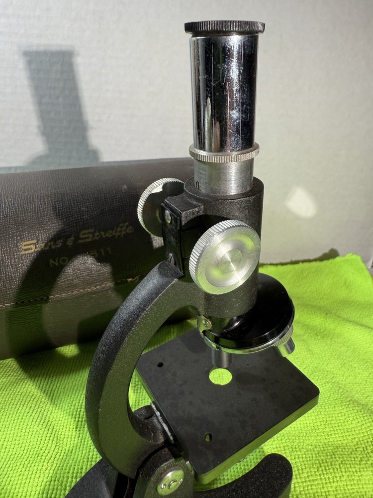 Sans & Streiffe Microscope No511 Vintage Tested