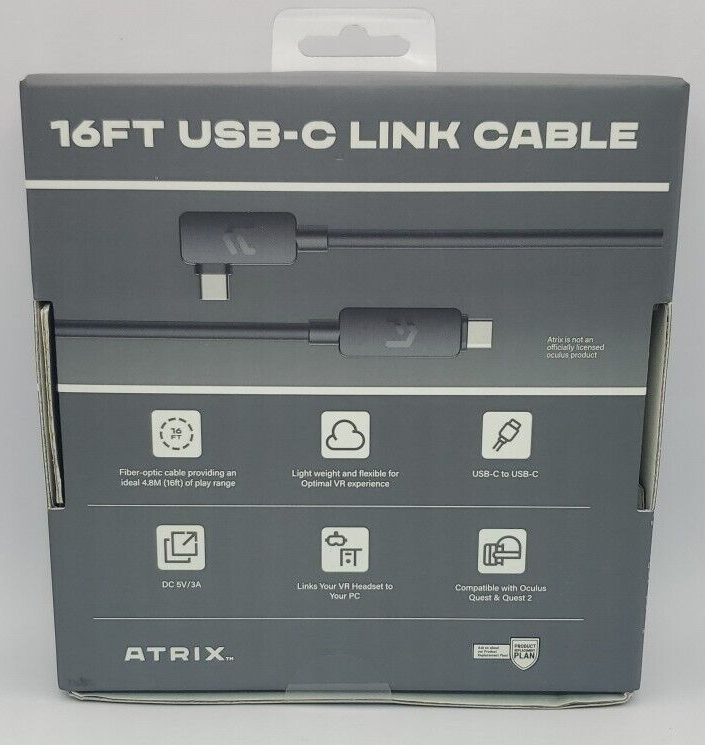Oculus ATRIX 16FT USB-C Link Cable Brand New