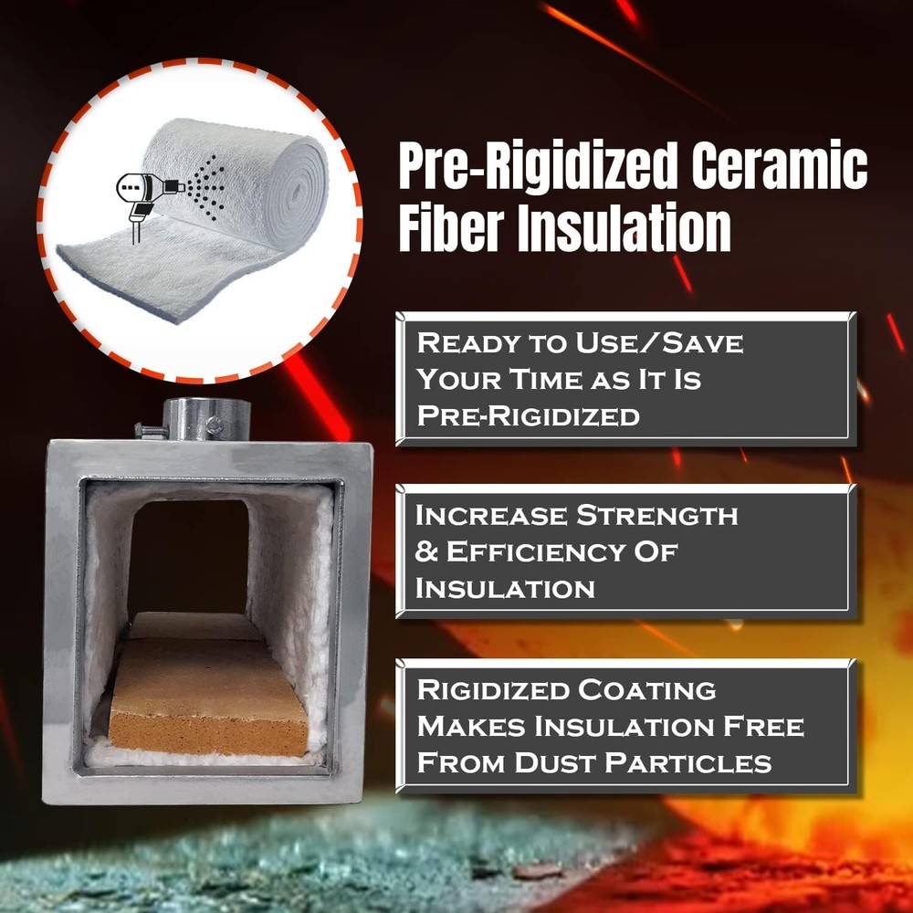 Double Burner Blacksmithing Propane Forge Starter Kit-Knife Making Farrier Forge