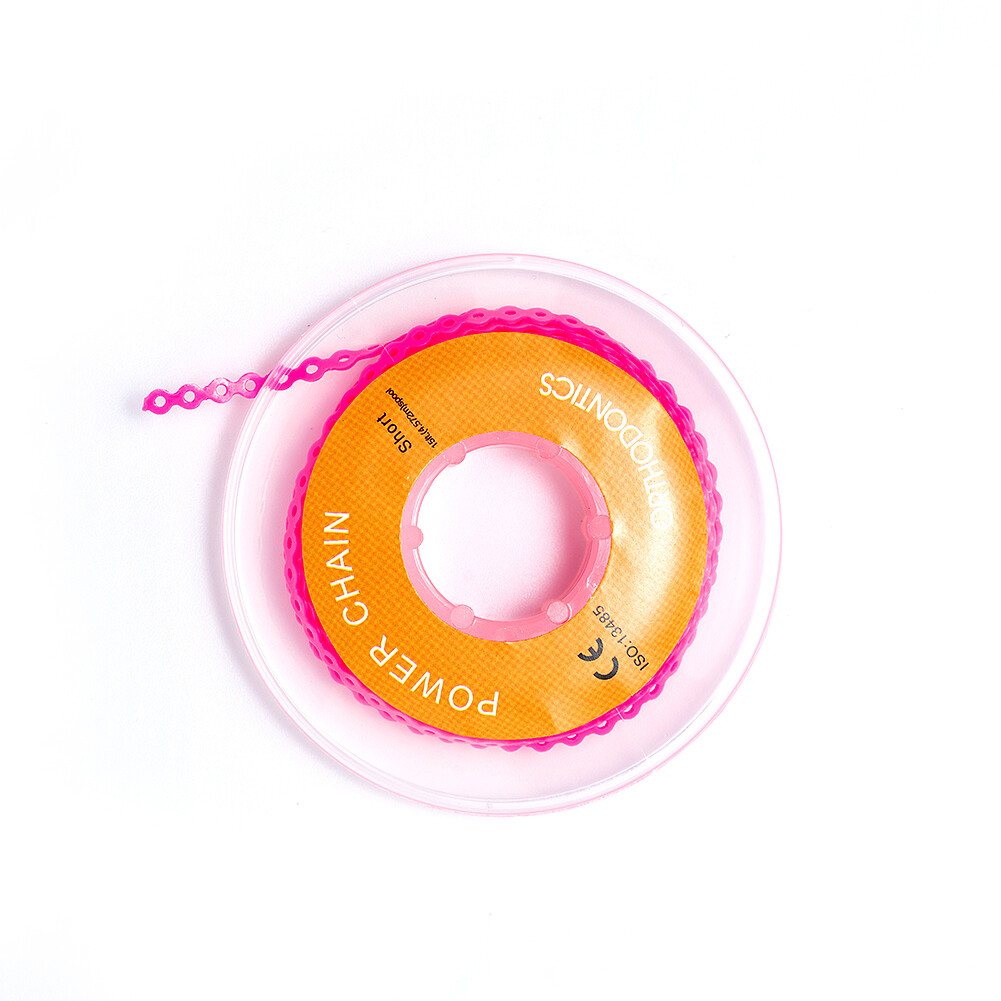 Dental Orthodontic Power Chains Braces Rubber Bands Elastic Short Long Closed