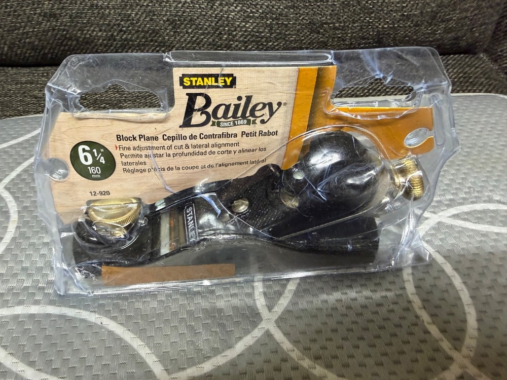 Stanley Bailey Block Plane Model 12-920 (Open box)