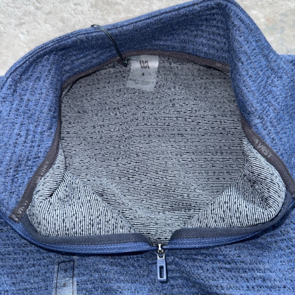 MEN'S 1/4 Zip pullover SMALL light navy NWT