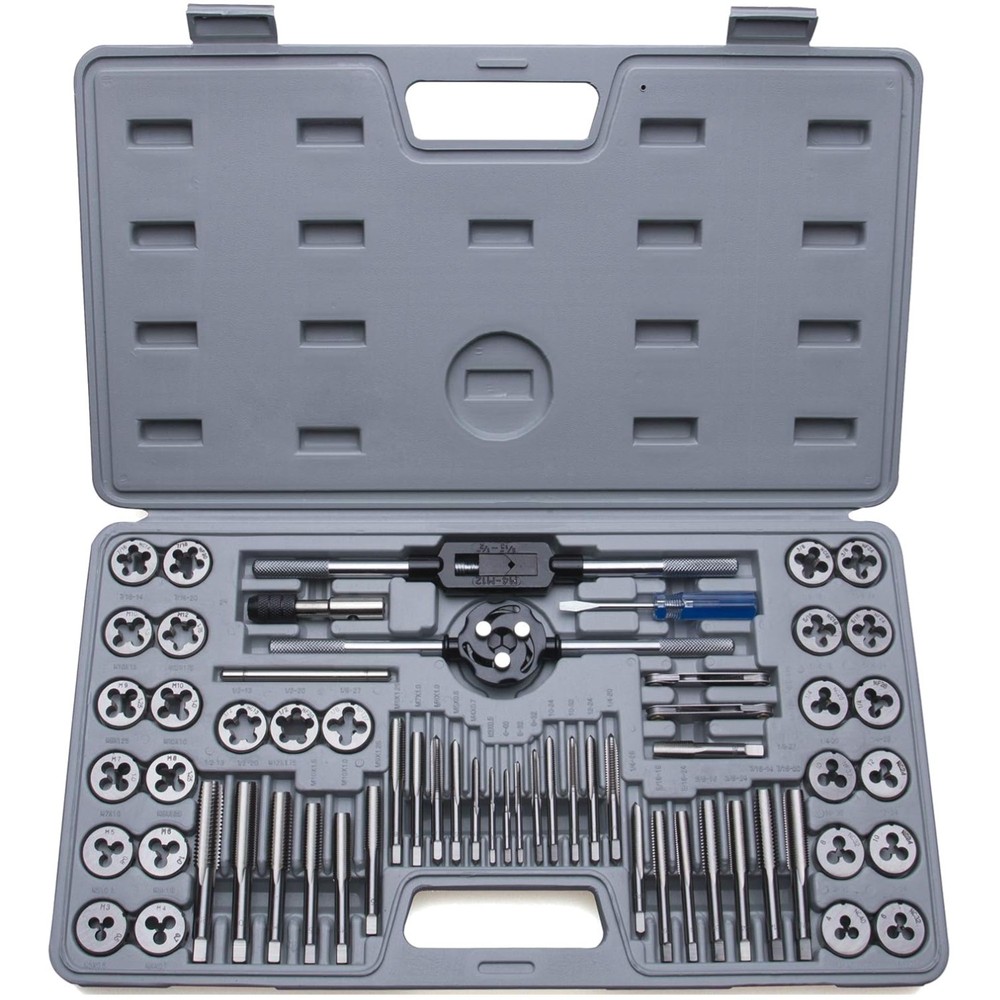 60-Pc Master Tap and Die Set - Include SAE Inch Si