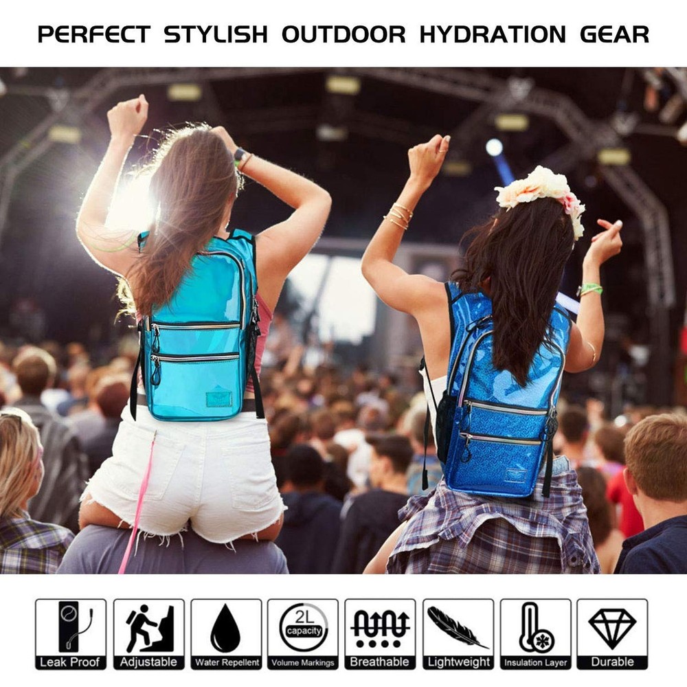 Hydration Backpack Pack, Water Backpack 20L Capacities Included 2L Hydration ...