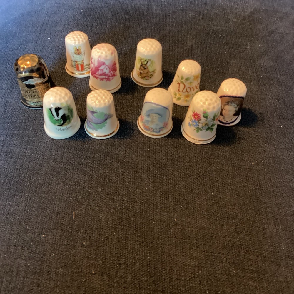 Thimble Job Lot Bundle 10 Theme ,Various Makers Collectable