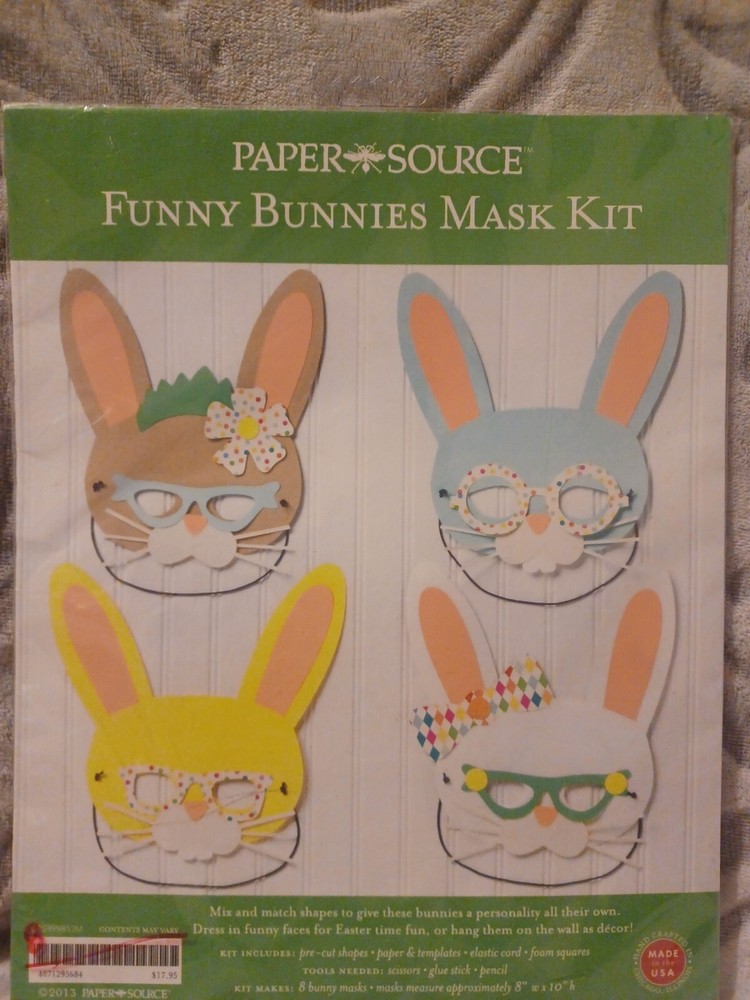 Paper Source Bunny Headbands Kit Easter Craft New 