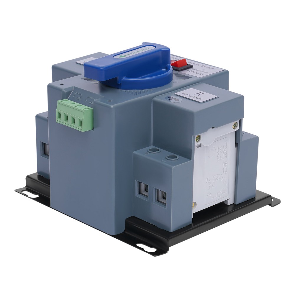 63A ATS Dual Power Automatic Transfer Switch for Generator Changeover Switch 2P