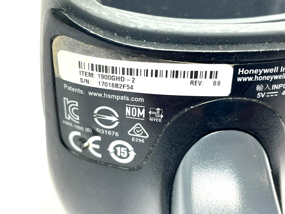 Honeywell 1900GHD-2 Rev. BB Barcode Scanner