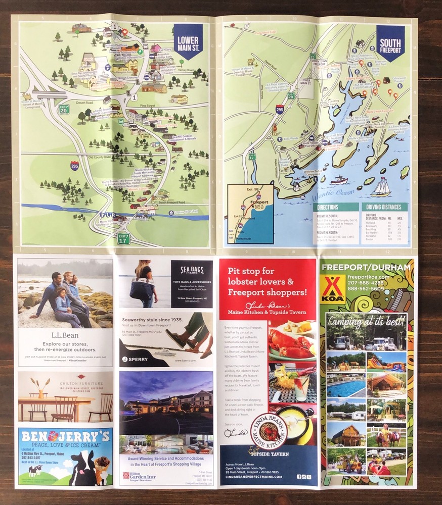 Freeport, Maine Visitors Map