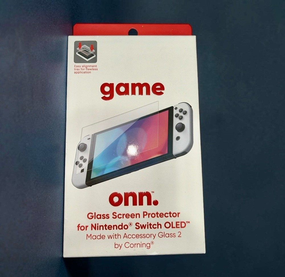 Onn. Corning Glass Screen Protector for Nintendo Switch OLED