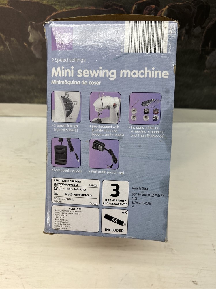 (Z). EASY HOME SOLUTIONS MINI SEWING MACHINE