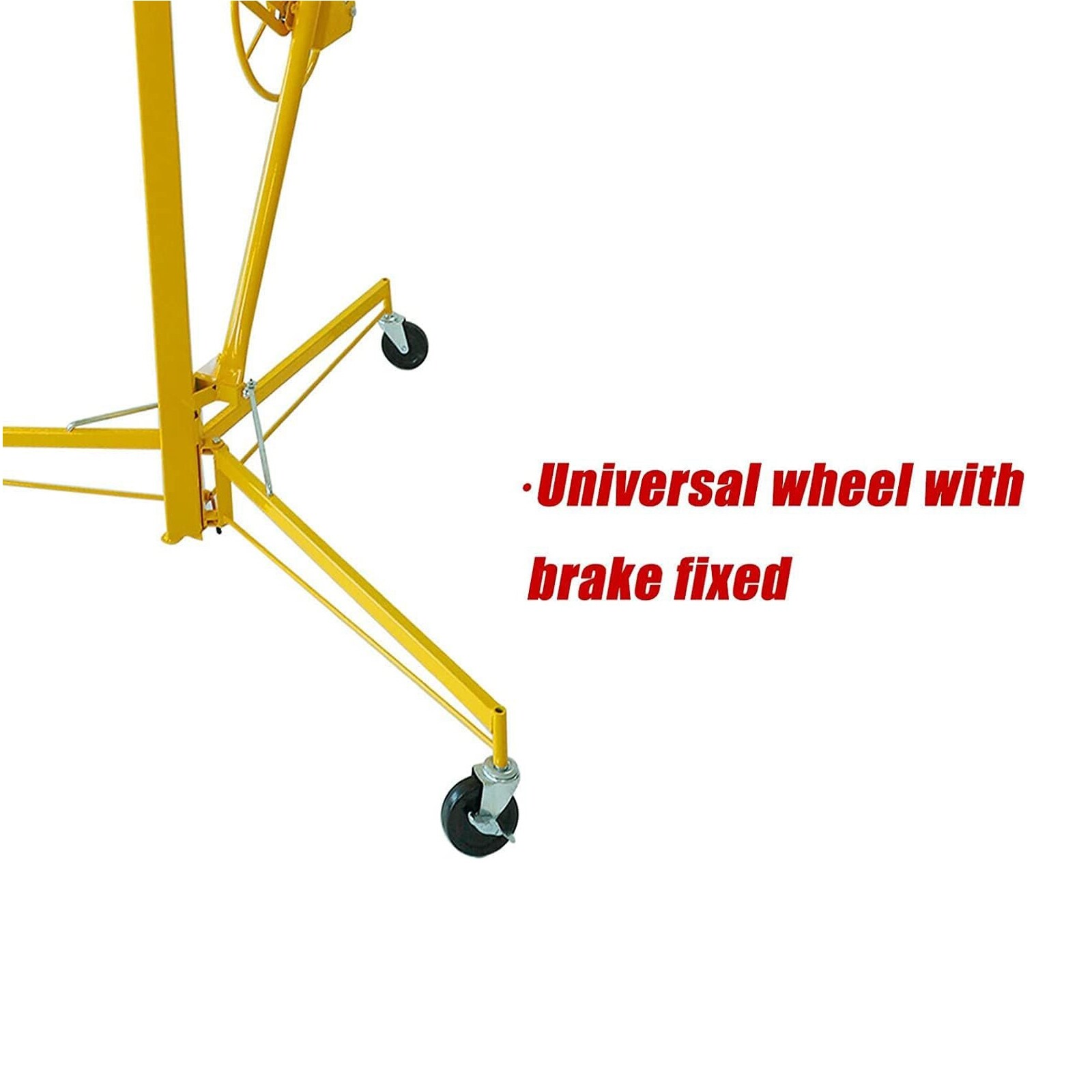 11FT Drywall Lift Hoist Sheetrock Panel Plasterboard Jack Lifter Load 150lbs