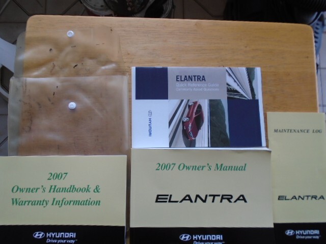 2007 Hyundai Elantra Owner's Manual