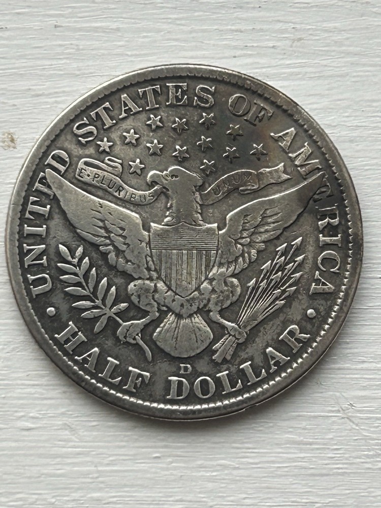 1915 d barber half dollar VF