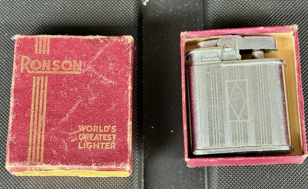 Ronson Whirlwind Lighter Model 6099 with Original Box and Paperwork