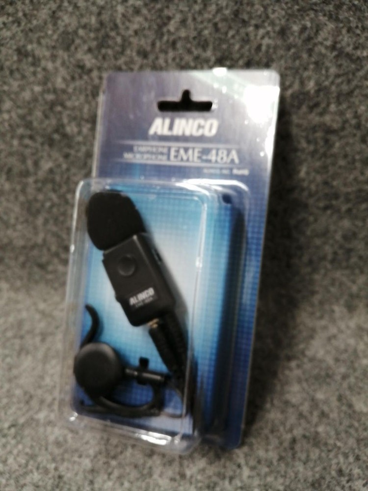 Alinco Ear-hook Earphone Microphone EME-48A Used