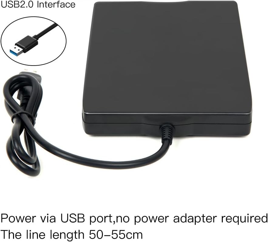 USB 3.5-inch Floppy Disk Reader External Portable for Windows Mac