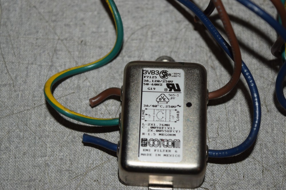 Corcom 3VB3 EMI Filter Lot of 3