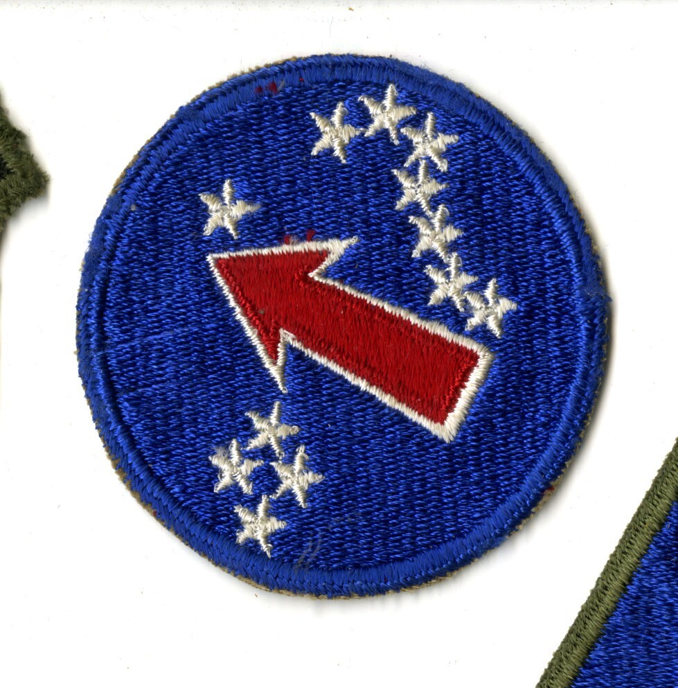 US Army Pacific Ocean Areas White Back Patch WWII Vintage