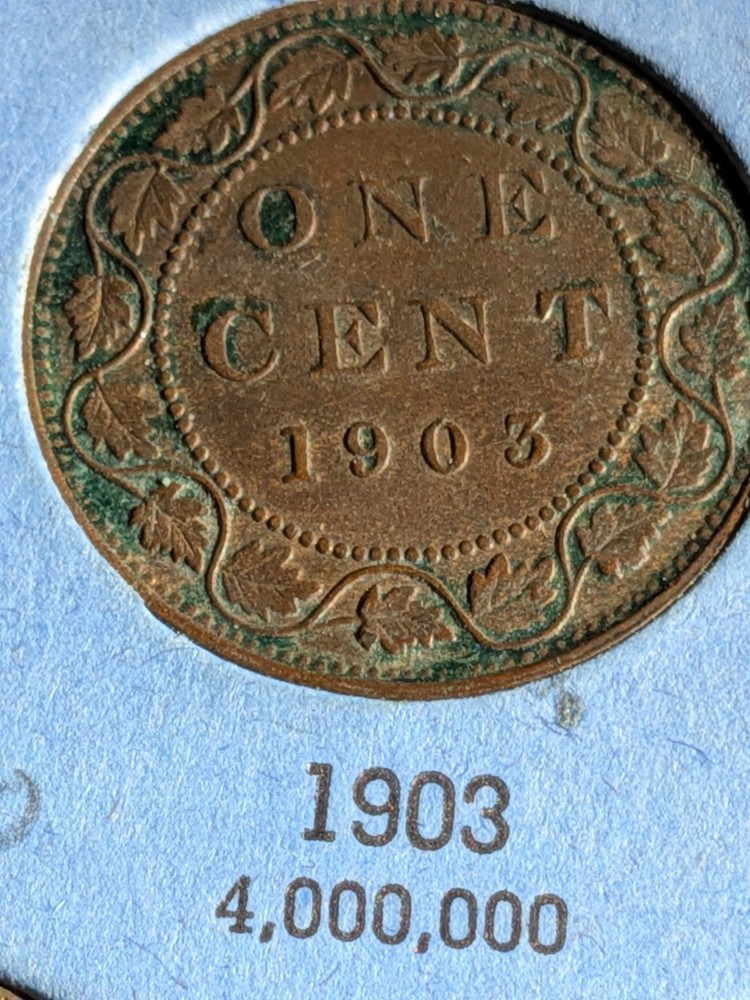 1902-1905 4 Canada Large One Cent