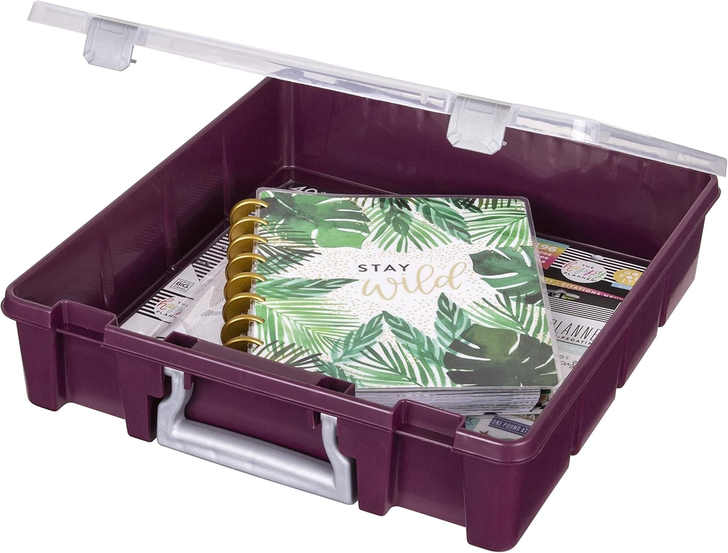 ArtBin Designs 6955ABP Super Satchel 1 Compartment, Plum