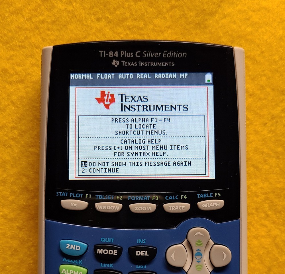 Texas Instruments TI-84 Plus C Silver Ed. Graphing Calculator + Mini USB ~ NICE!