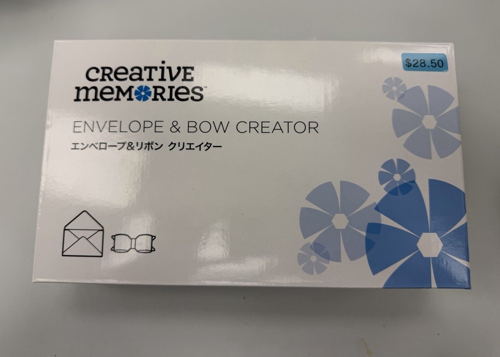 Creative Memories Envelope & Bow Creator Tool New, Never Used In Box