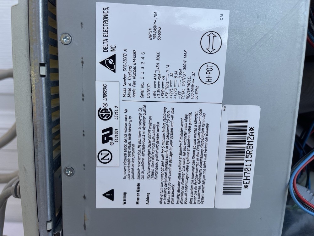 Vintage Apple Power Macintosh 9600/200 Workstation Computer M5433 Untested