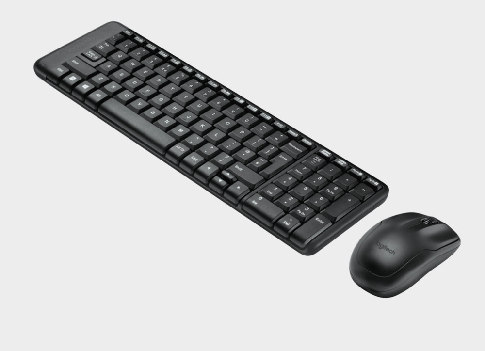 Logitech MK220 Space-Saving Wireless Keyboard & Mouse Combo 10m Range Spanish