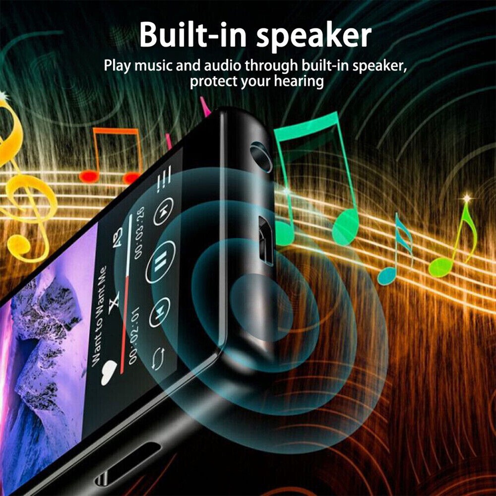 Ultra-thin Full Screen MP3 Player Portable Bluetooth Touch Music Player