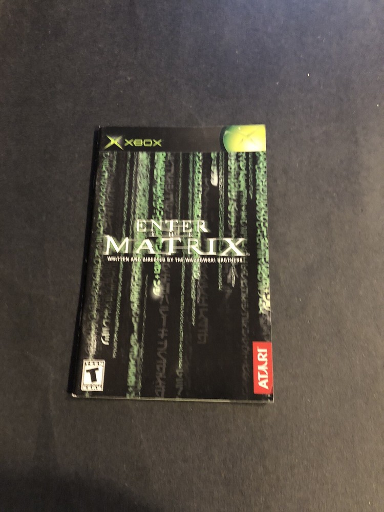 enter the matrix Xbox manual Only