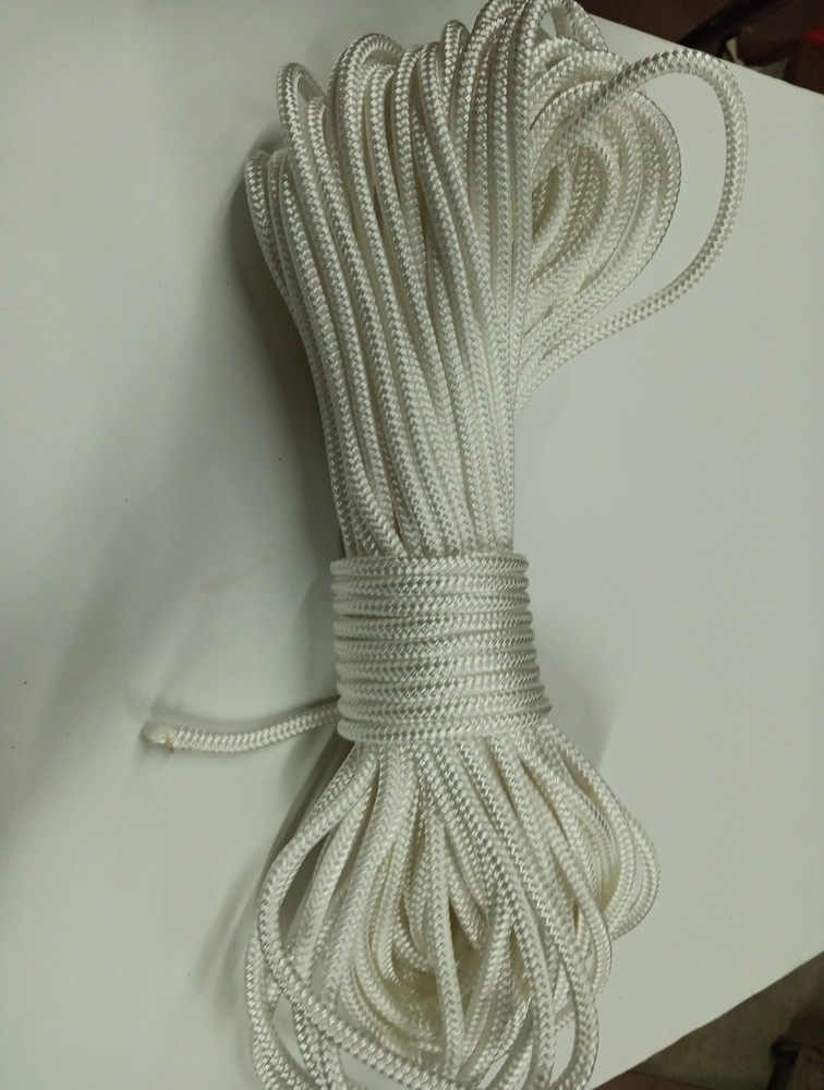 1/4 x 200ft. Double Braid-Yacht Braid polyester rope. White