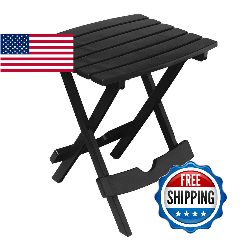 Adams Quik-Fold® Side Table - Black